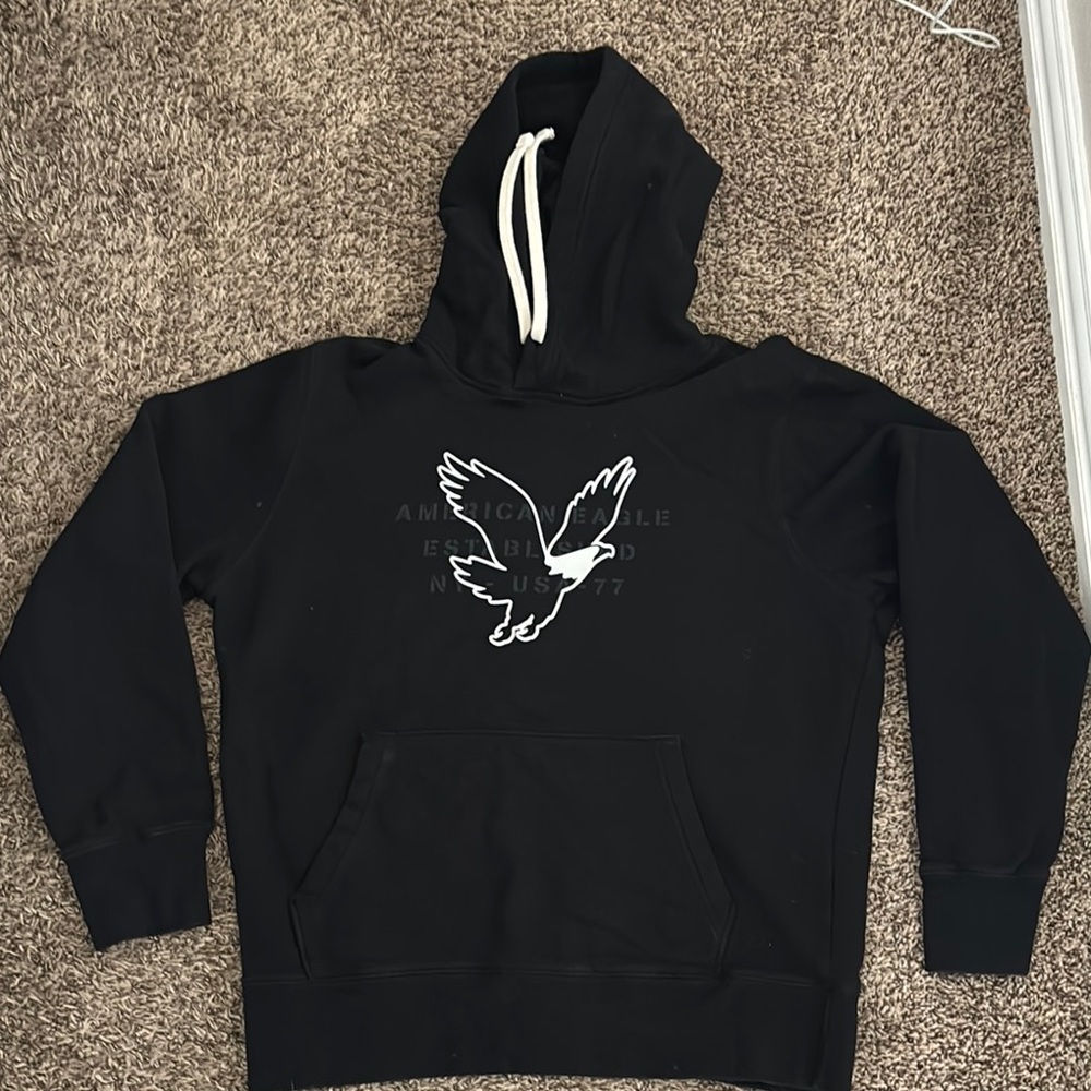 American Eagle Outfitters Black Super Soft Hoodie